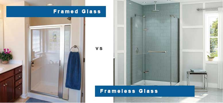 Frameless installation vs frames glass installation